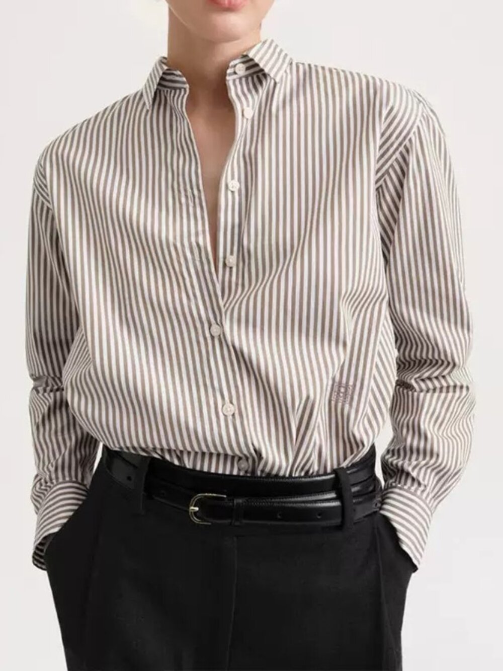 TOTEME Classic long-sleeve button-down shirt size 34